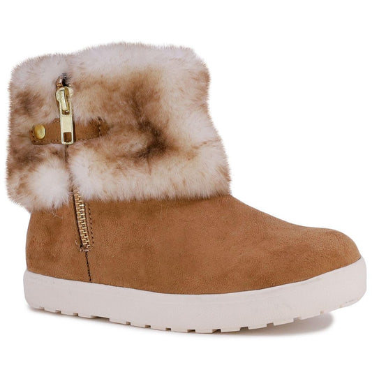 Girls Faux Fur Winter Snow Boots